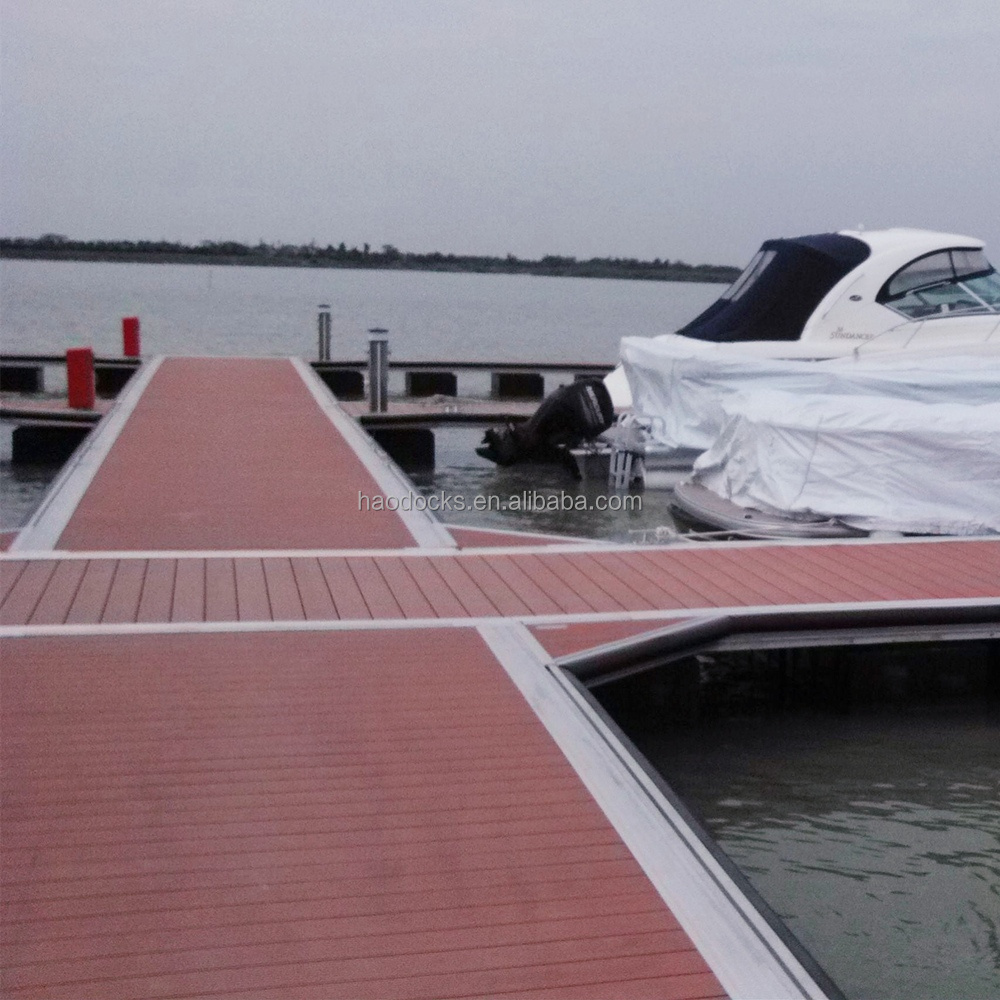 China professional marina pontoon supplier crafted floating jetty aluminium finger dock