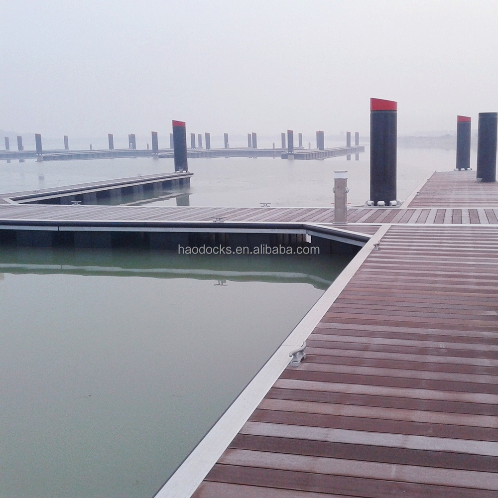 China professional marina pontoon supplier crafted floating jetty aluminium finger dock