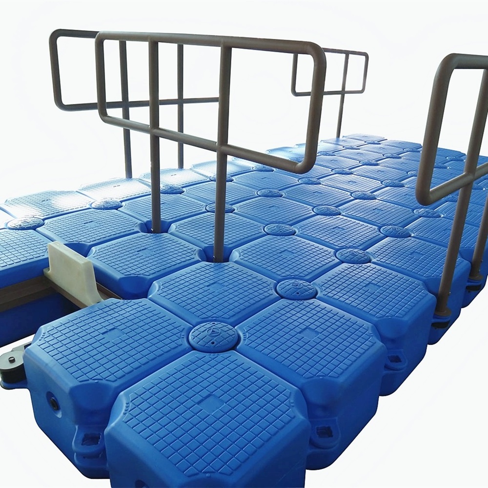 Hot Sale Quality Set Blue Modular Modular Dock Plastic Floating Pontoon Bridge