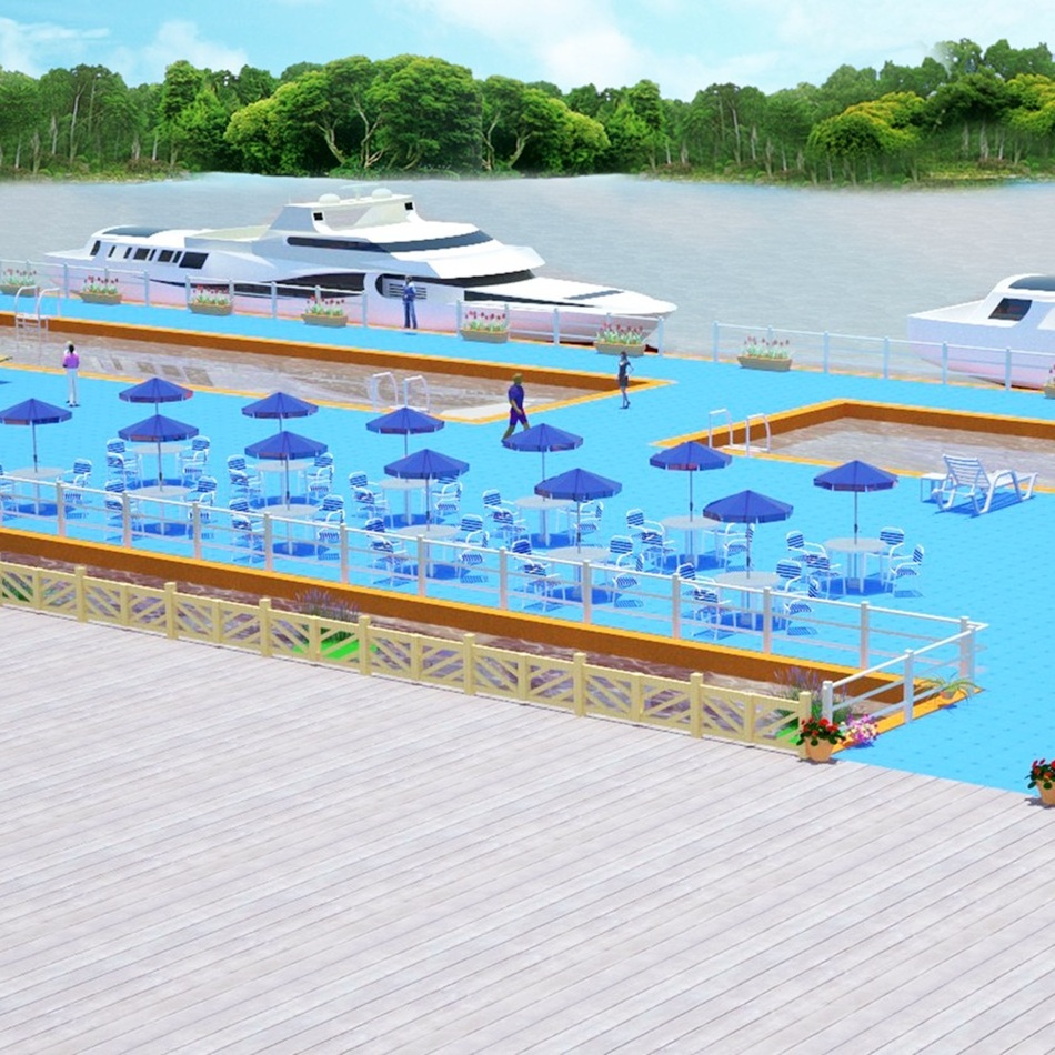 Special Design Widely Used Modular Plastic-Pontoon-Floats Plastic Boat Pontoons