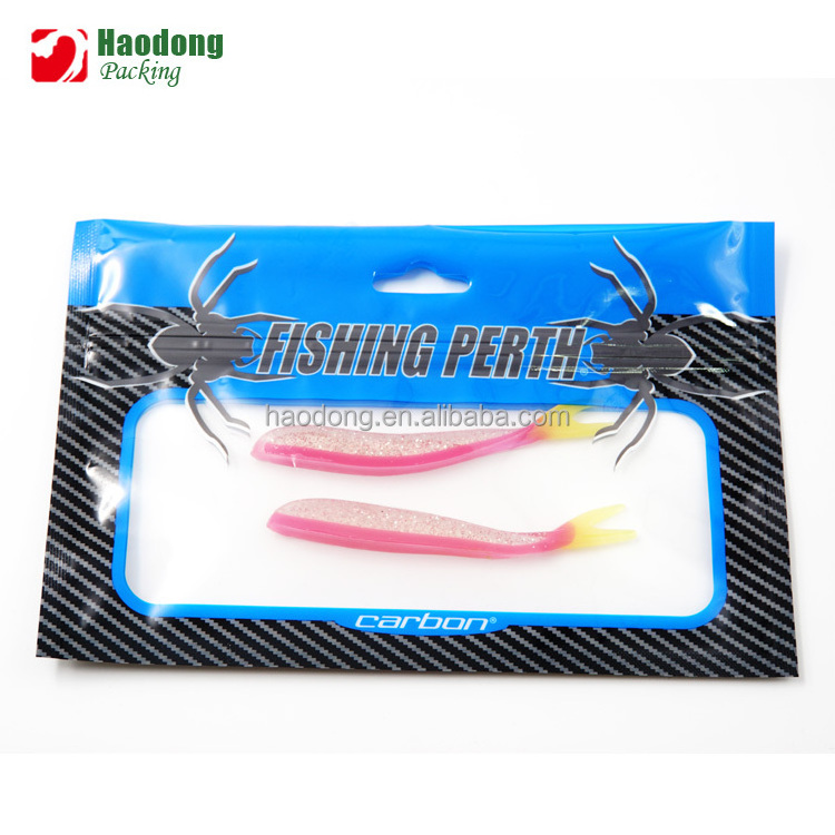 ISO Safe Food Grade Plastic Small Zip Lock Bag For Soft Silicon Lures