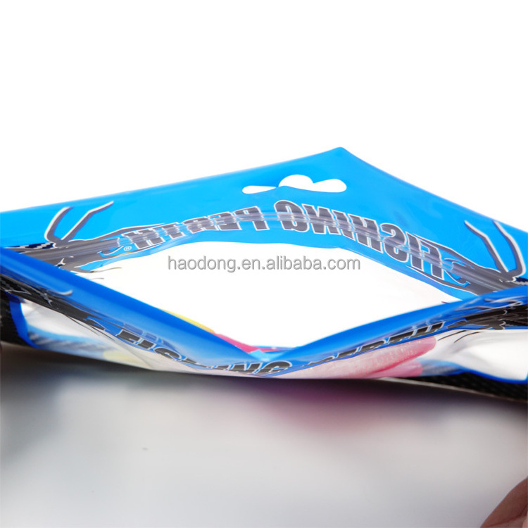 ISO Safe Food Grade Plastic Small Zip Lock Bag For Soft Silicon Lures