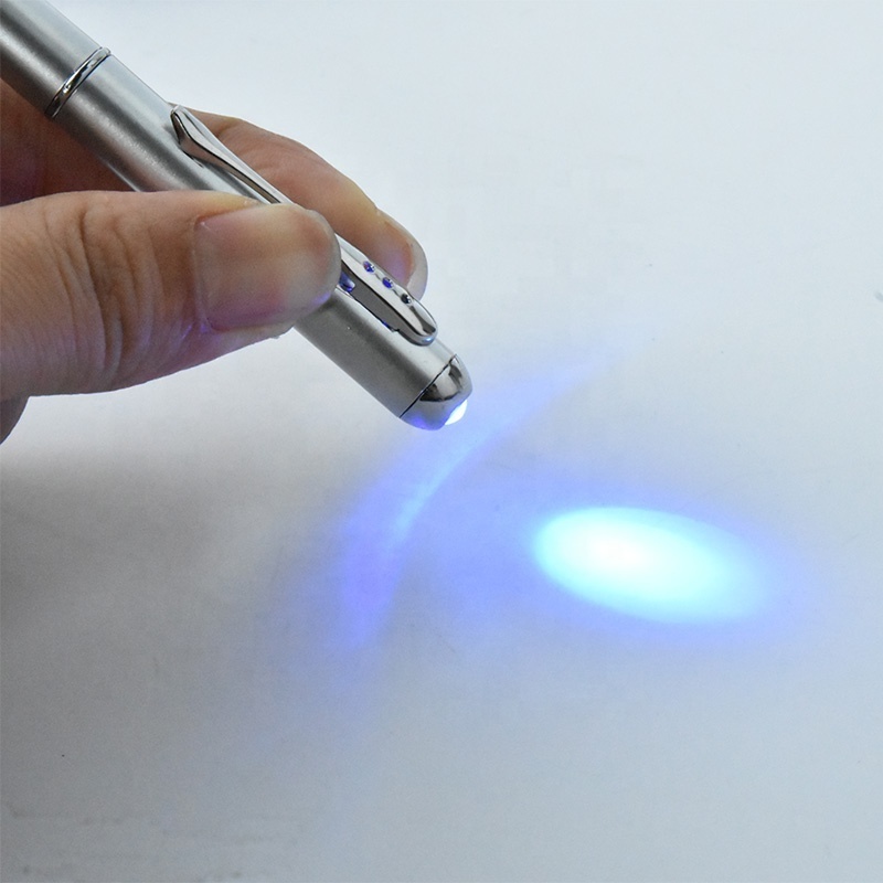 2022 creative Magic LED UV Light Ballpoint Pen with Invisible Ink Secret Spy Pen