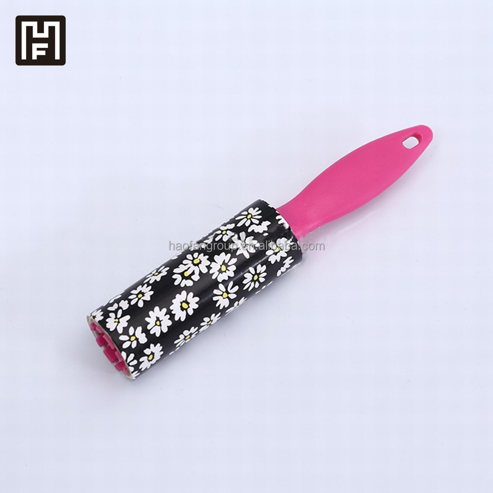 Travel folding roll sticky back paper cloths cleaning lint roller