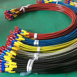 AN3 AN4 PTFE Brake Lines Hoses with Female Swivel Straight Hose Ends for Flexible Brake & Clutch Hoses