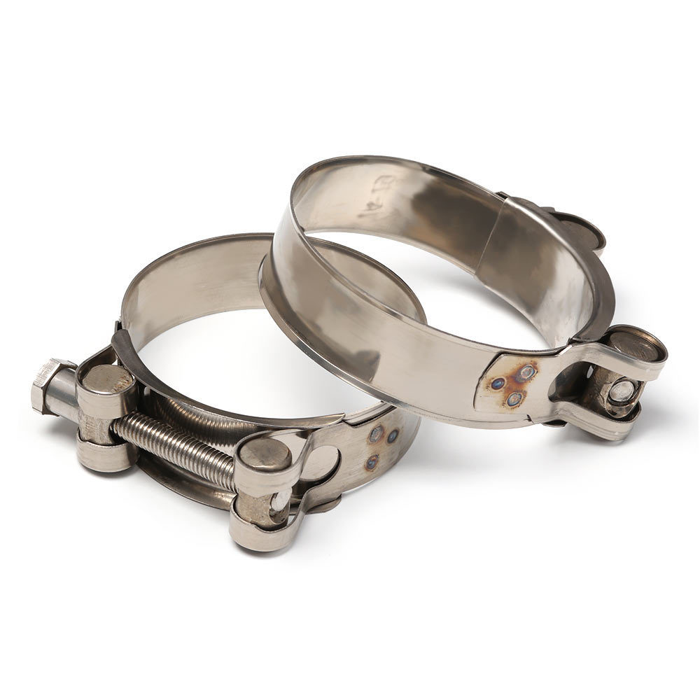 Haofa adjustable stainless steel T bolt hose clamp / T-bolt clamps for hydraulic silicone hose