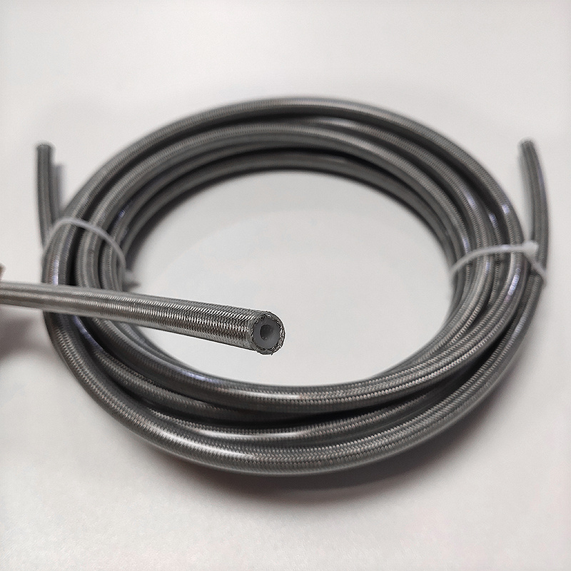 7.5mm universal car motorcycle brake clutch line 1/8 Inch sae j1402 dot ss braided ptfe hydraulic brake fluid hose