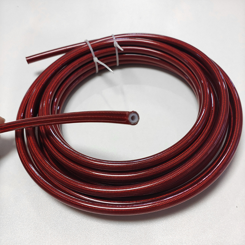 7.5mm universal car motorcycle brake clutch line 1/8 Inch sae j1402 dot ss braided ptfe hydraulic brake fluid hose