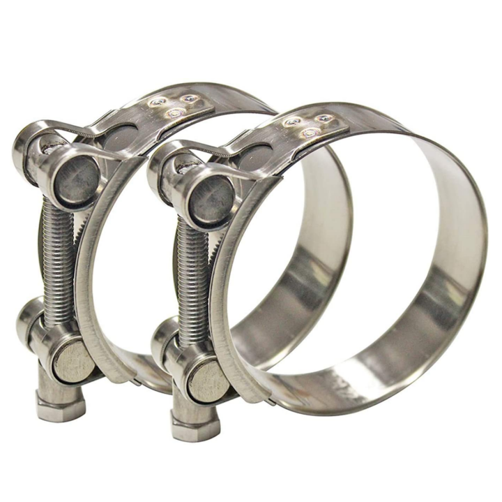 Haofa adjustable stainless steel T bolt hose clamp / T-bolt clamps for hydraulic silicone hose