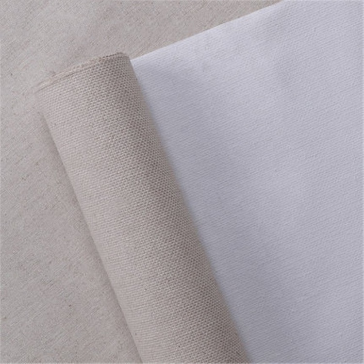 Factory Wholesale Wear-resistant Linen Flax Blended Coating Oil Canvas Roll for Artist Acrylic Oil Art Painting Supplies