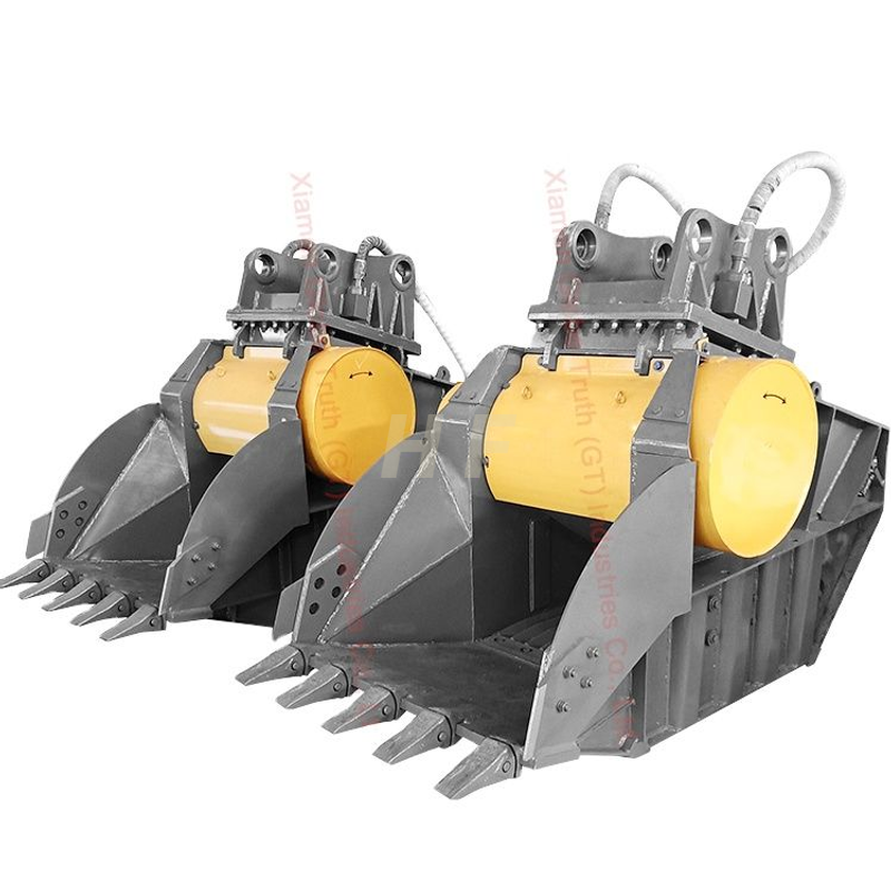 Factory direct sales crusher bucket Skid Steer Concrete Rock Crusher Bucket for excavator accessory