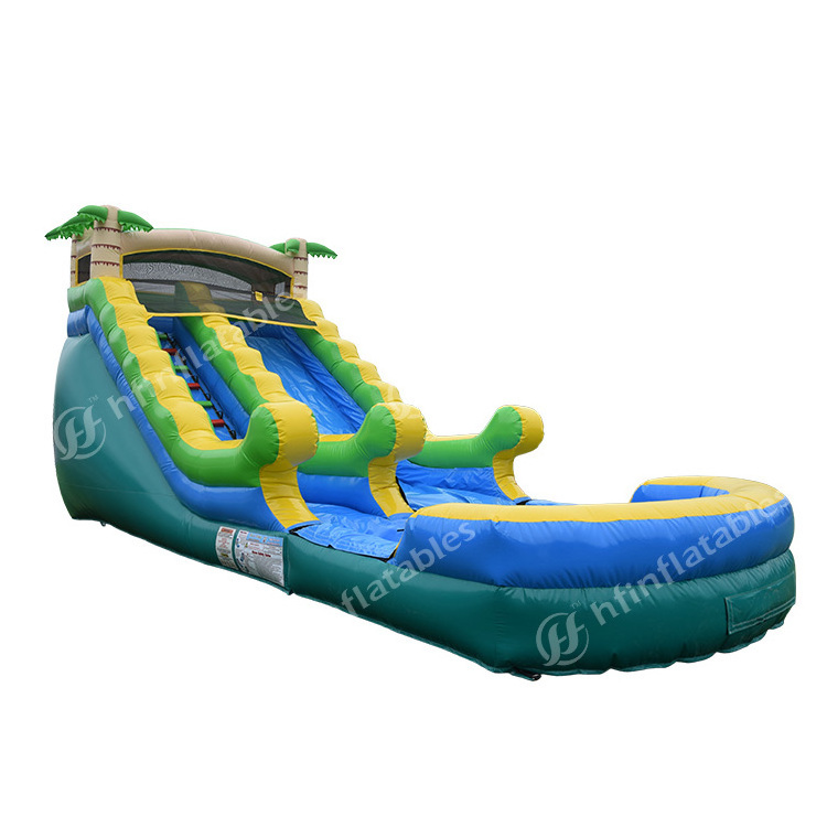 Water Slip Splash Discount Half Pipe Large Pool Bounce House Dry Inflatable Slides For Kids