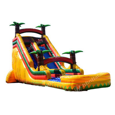 23foot yellow cali flame 0.55mm giant inflatable slides high street pool water slide for kids adults flame inflatable slide