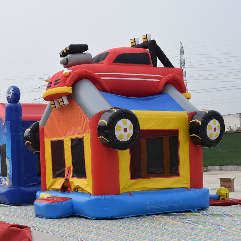 Master Fire Monster Inflatable Construction Large Castle Unisex Bouncing Truck Bounce House