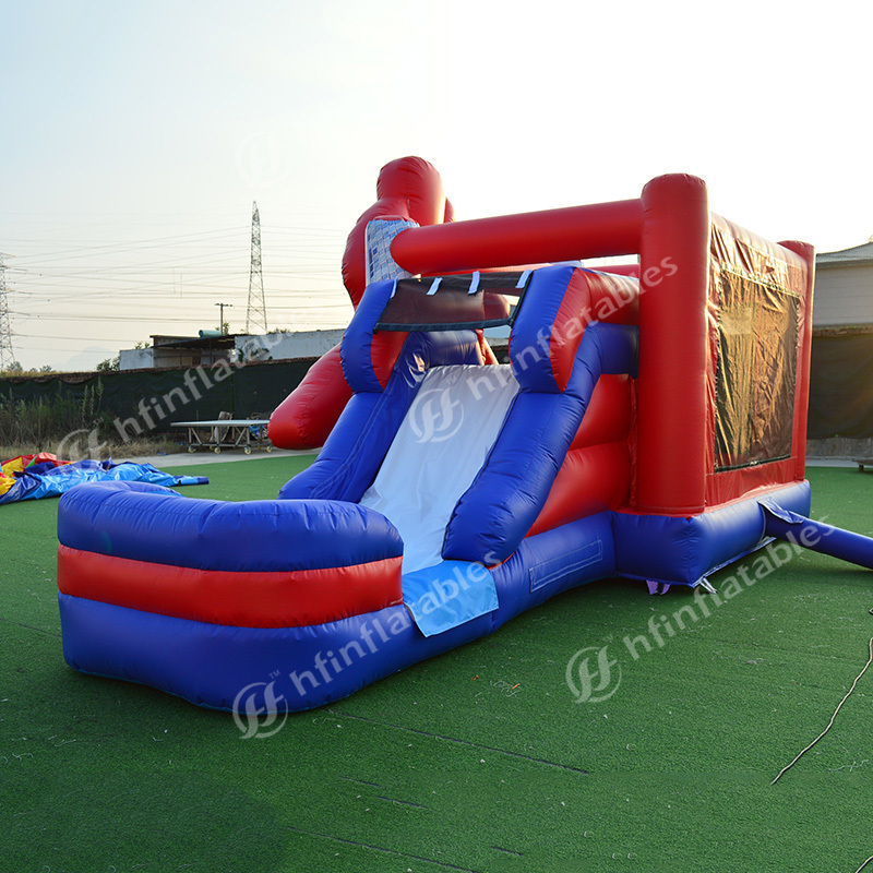 Commercial Pvc Water Slide New Design Castle Spiderman Inflatable Bounce House inflatable water slide spiderman