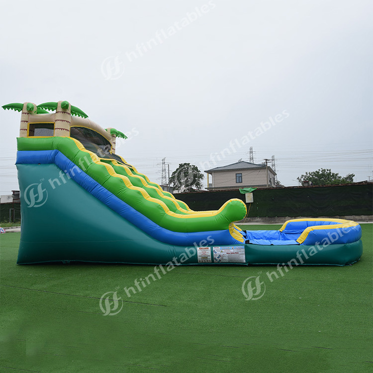 Water Slip Splash Discount Half Pipe Large Pool Bounce House Dry Inflatable Slides For Kids