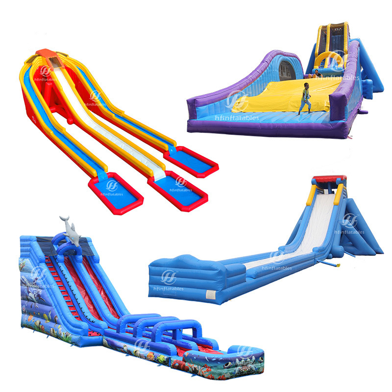 Rental Trade Commercial Kids Jumping Home Use Backyard Combo  Inflatable Water Slide With Frame Pool