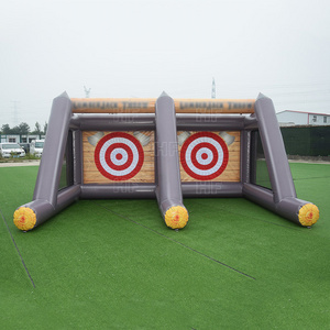 inflatable interactive throwing game for adults Carnival Inflatable Axe Battle Game