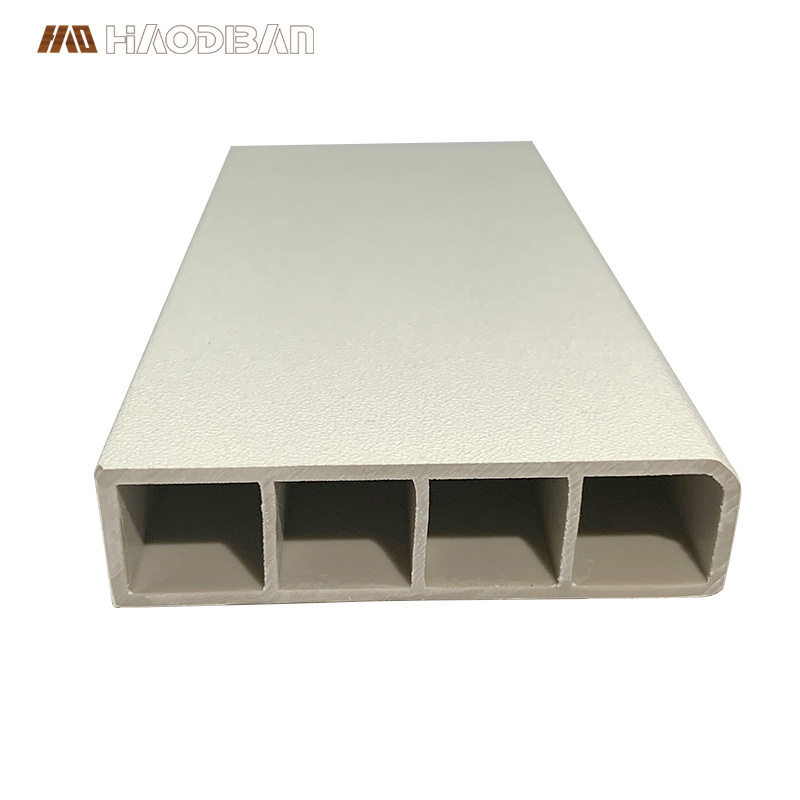 HaoFamily 2400*50mm Customized Pattern Plastic PVC Baseboard Wall Flooring Skirting Line SPC Base Boards