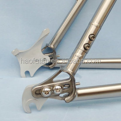 Pinion gearbox System of titanium frame Sliding Dropouts belt single speed crankset frame to suit 27.5+ wheels