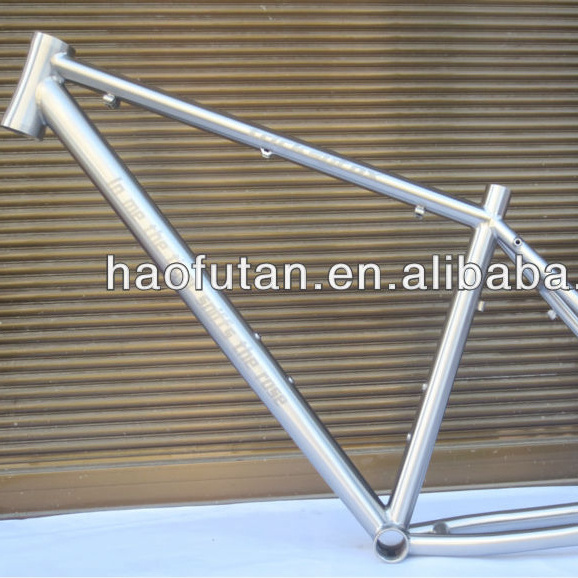 Cheap Bike Frames Haofutan Made Titanium China Mountain Bikes Quadro Bike Fibra Carbono Direct Post Mount for Disk Brake 5 Years