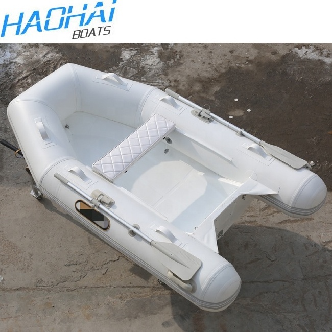 2.5m China Boat HAOHAI Mini RIB Boat for Children Speed Vessel Luxury Fiberglass  Pontoon Ra Inflatable Rowing rib Boats