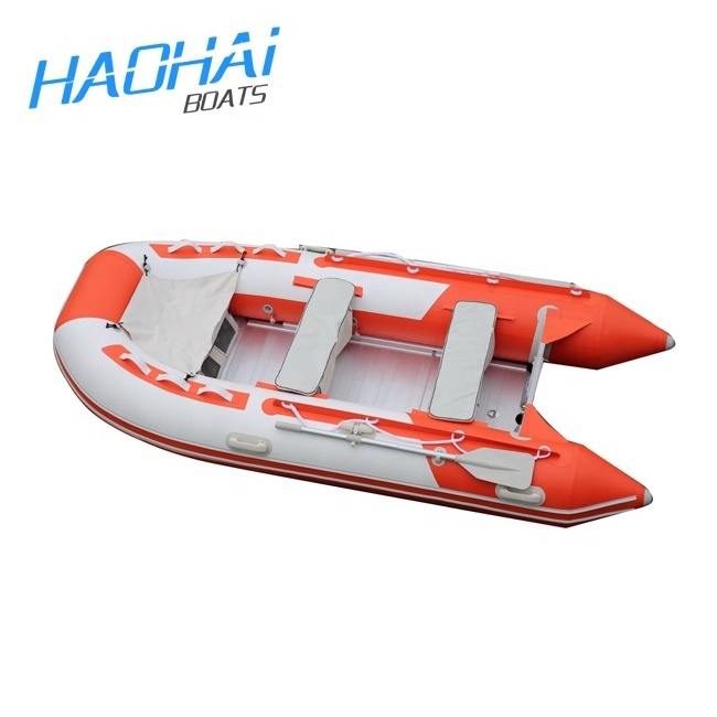 2.3m -7m  foldable aluminum floor PVC inflatable boat