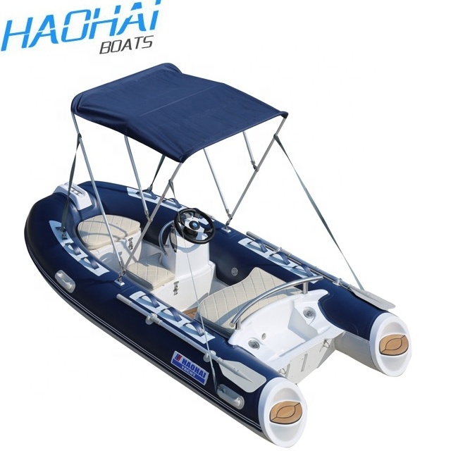 Inflatable Motor Boat Mini Small Fiberglass 11.8ft 330cm Hull Fiberglass 0.9/1.2mm Pvc/ Hypalon Tuna Fishing,sporting 3-5 Years