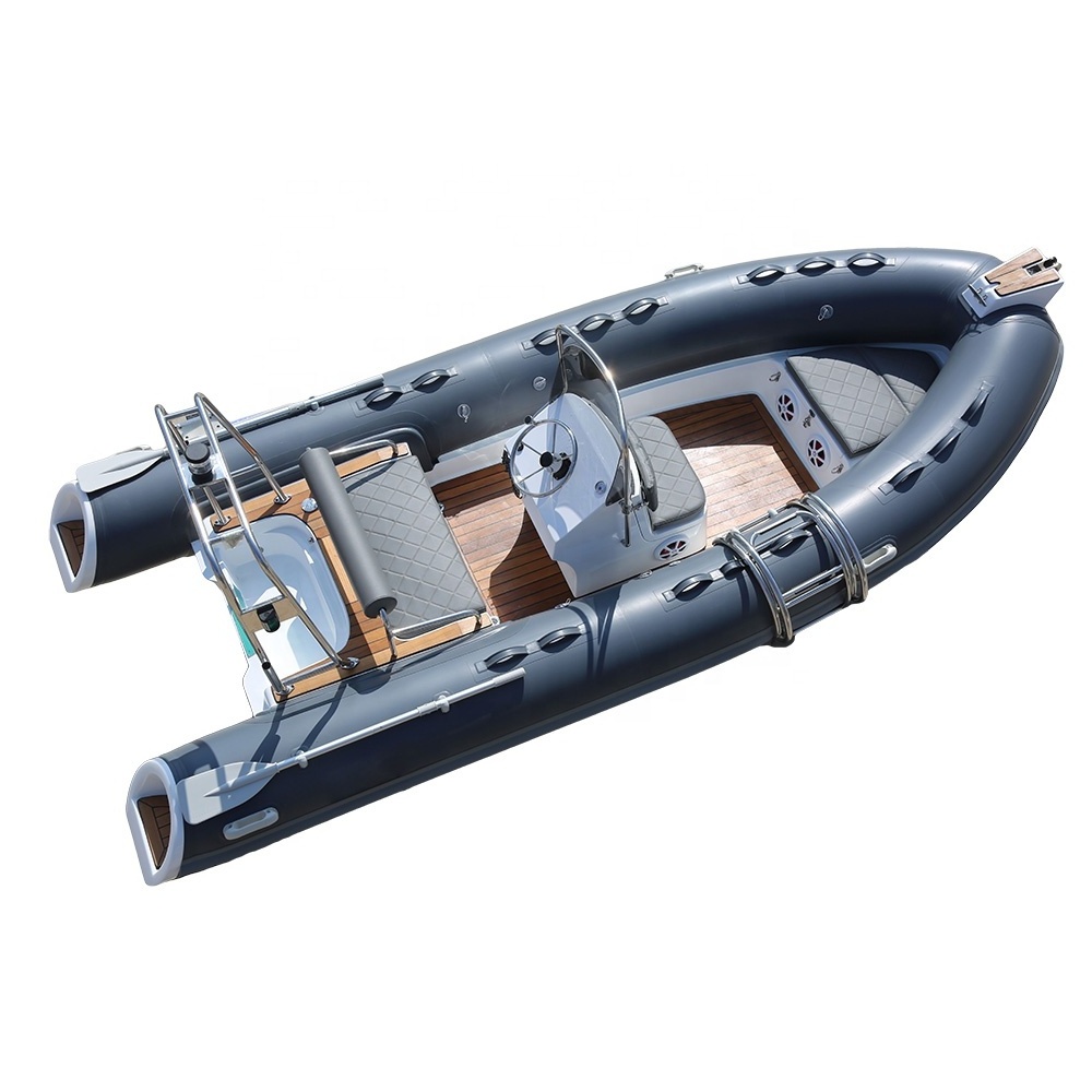 16 feet hypalon boat aluminum semi-rigid inflatable rib boat 480