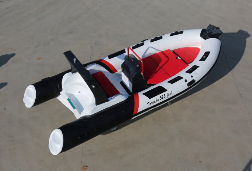 CE 5.2m fiberglass hull outboard inflatable boat