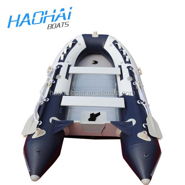 2.3m -7m  foldable aluminum floor PVC inflatable boat