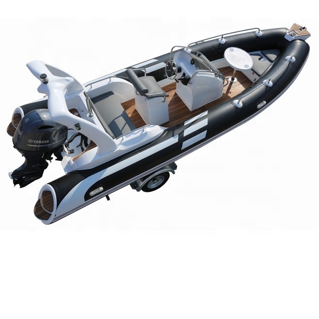 Haohai Hypalon Sport Cabin Cruiser Rigid Passenger Used Fiberglass Hull Floor Hovercraft Canoe Fibreglass Barche Boat For Sale