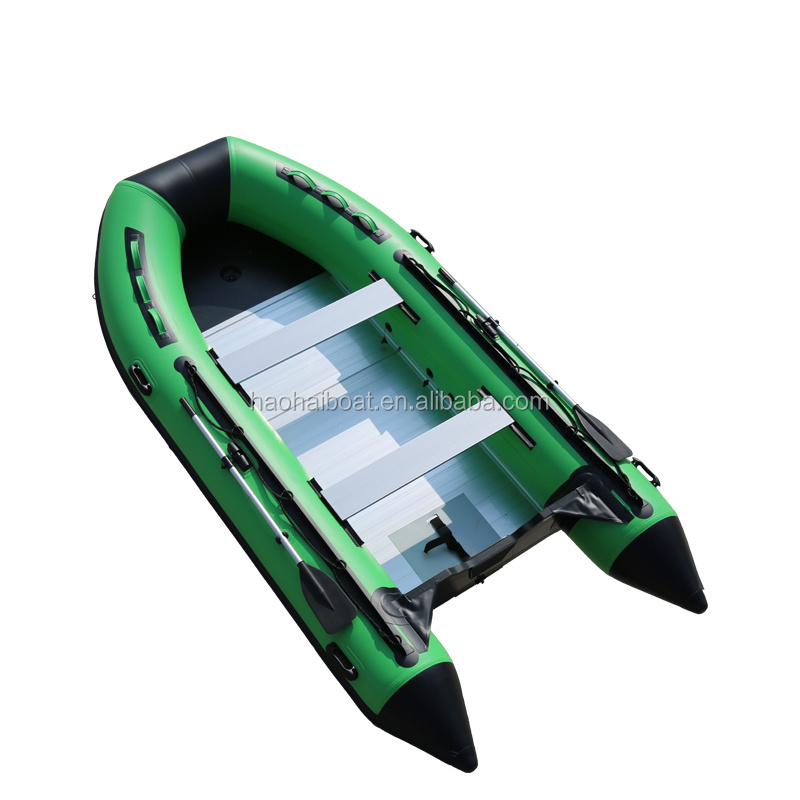 2.3m -7m  foldable aluminum floor PVC inflatable boat