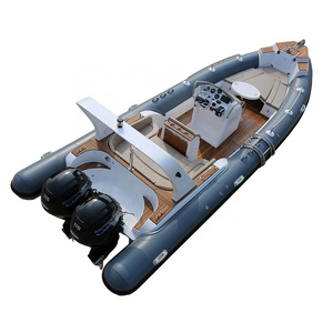 Qingdao Haohai CE 25ft Rib 760 Hypalon Rigid Inflatable Boat Cabin China Rib Boats for Sale