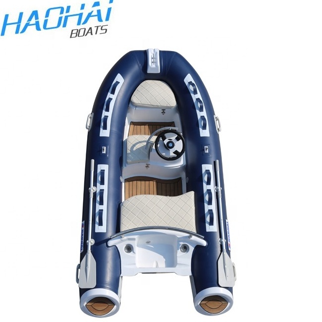 Inflatable Motor Boat Mini Small Fiberglass 11.8ft 330cm Hull Fiberglass 0.9/1.2mm Pvc/ Hypalon Tuna Fishing,sporting 3-5 Years