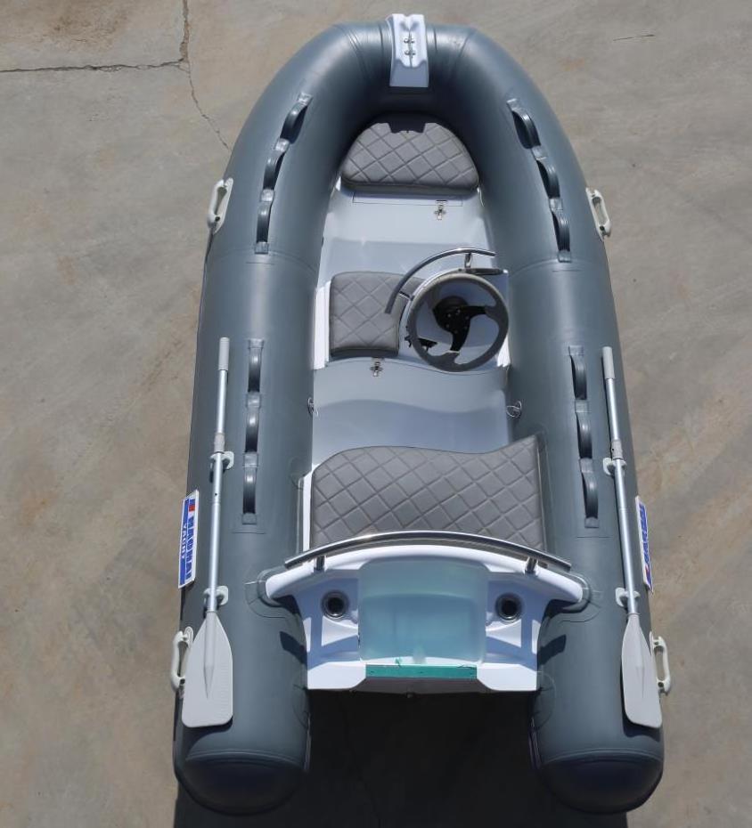 Qingdao Haohai Pontoon Raft Jet Sailing Rubber Small Center Console rib Boat With Custom Made Logo