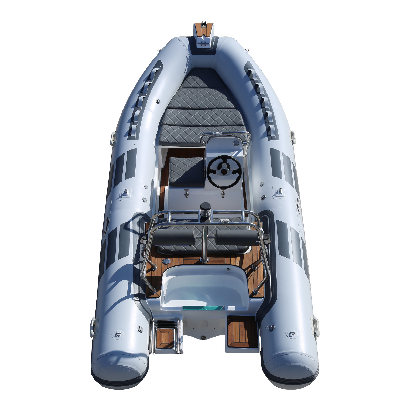 CE Certified Inflatable Sport Fishing Boat PVC Hypalon Fiberglass Catamaran with Outboard Engine Rigid Inflatable Boat (RIB)