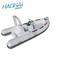 5.2m 17ft inflatable fiberglass boat with sun deck