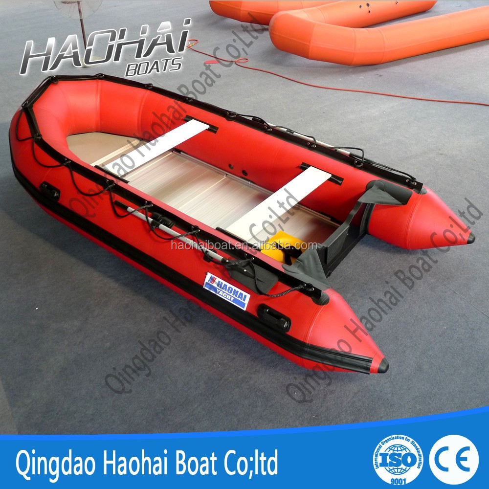 14ft 430cm aluminum floor inflatable boat for fishing boat