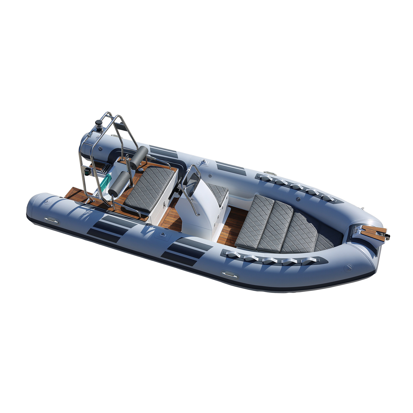 CE Certified Inflatable Sport Fishing Boat PVC Hypalon Fiberglass Catamaran with Outboard Engine Rigid Inflatable Boat (RIB)