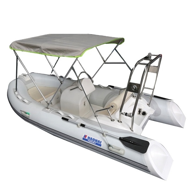 Haohai Pontoon Raft Jet Sailing Rubber  Center Console Aluminio Pvc Racing china Rib Boat