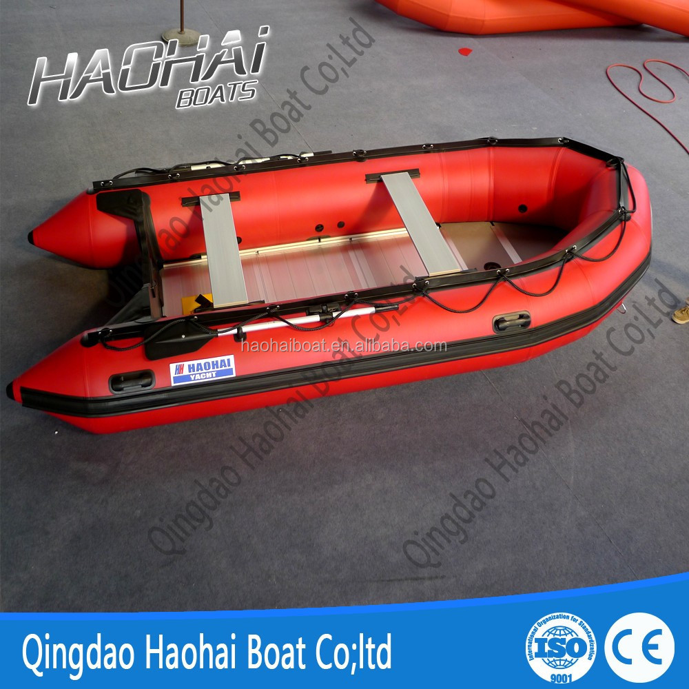 14ft 430cm aluminum floor inflatable boat for fishing boat