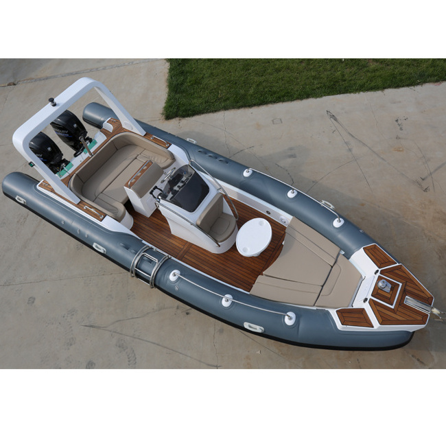 High quality luxury rib boat RIB760 25ft with Outboard motor for sale