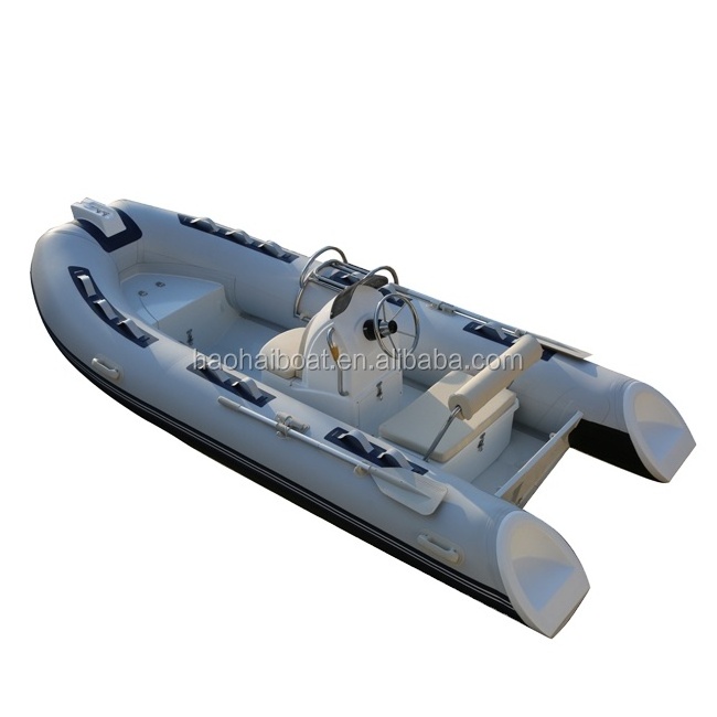 3.9m 5 people rib hypalon Kayak Speed Vessel Luxury Fiberglass Displayracks Pontoon rib boat with cabin