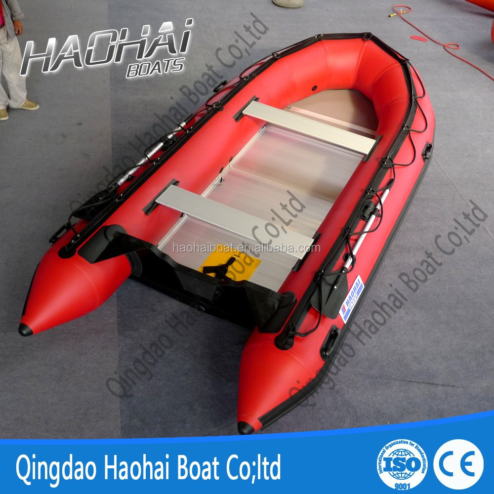 14ft 430cm aluminum floor inflatable boat for fishing boat