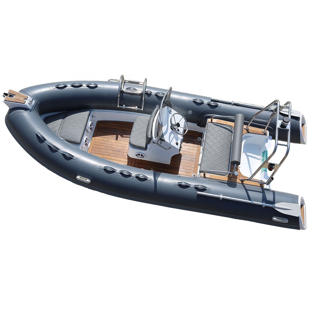 16 feet hypalon boat aluminum semi-rigid inflatable rib boat 480