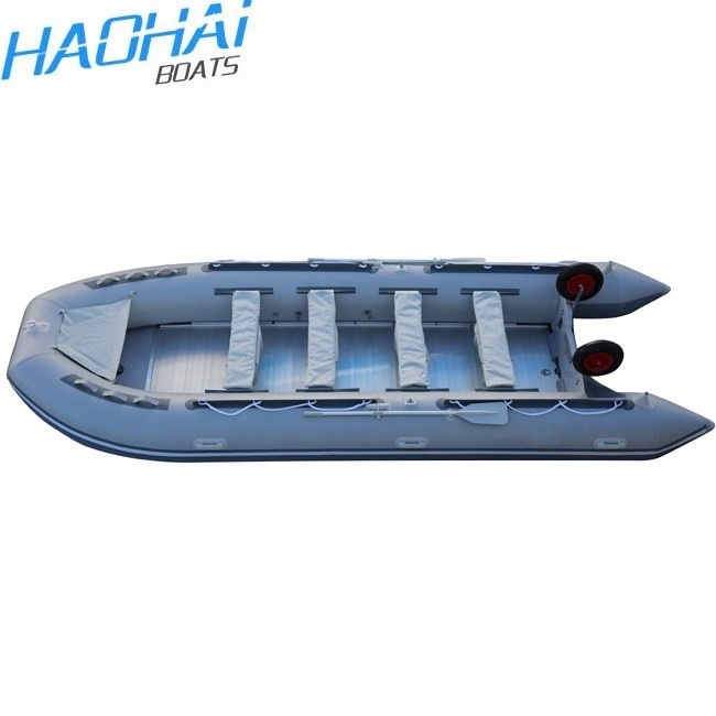 CE 5.5m Aluminum Floor Inflatable Boat Fast Patrol Rescue Boat For Sale