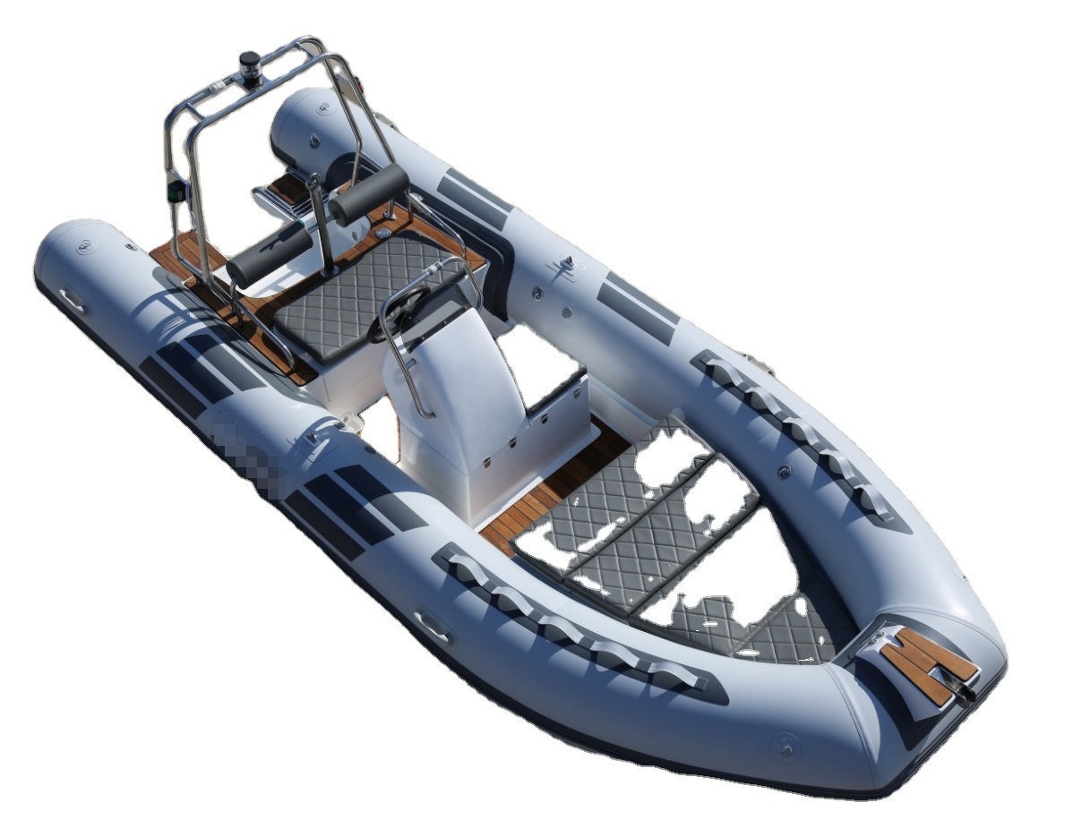 Qingdao Haohai Passenger Fiberglass Hull Floor Hovercraft Canoe rib Boat With Custom Made Logo