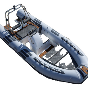 Qingdao Haohai Passenger Fiberglass Hull Floor Hovercraft Canoe rib Boat With Custom Made Logo