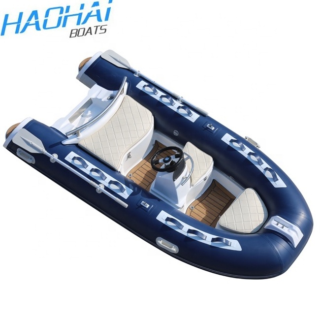 Inflatable Motor Boat Mini Small Fiberglass 11.8ft 330cm Hull Fiberglass 0.9/1.2mm Pvc/ Hypalon Tuna Fishing,sporting 3-5 Years